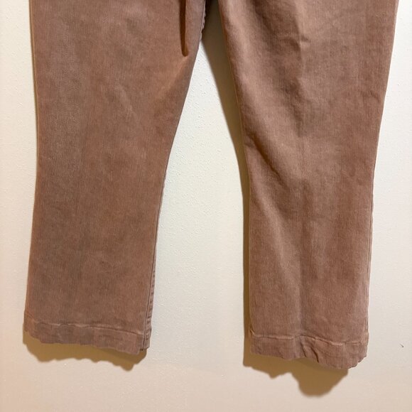 Veronica Beard Carson Ankle Flare High Rise Jeans Tan Sierra Brown - Picture 12 of 16